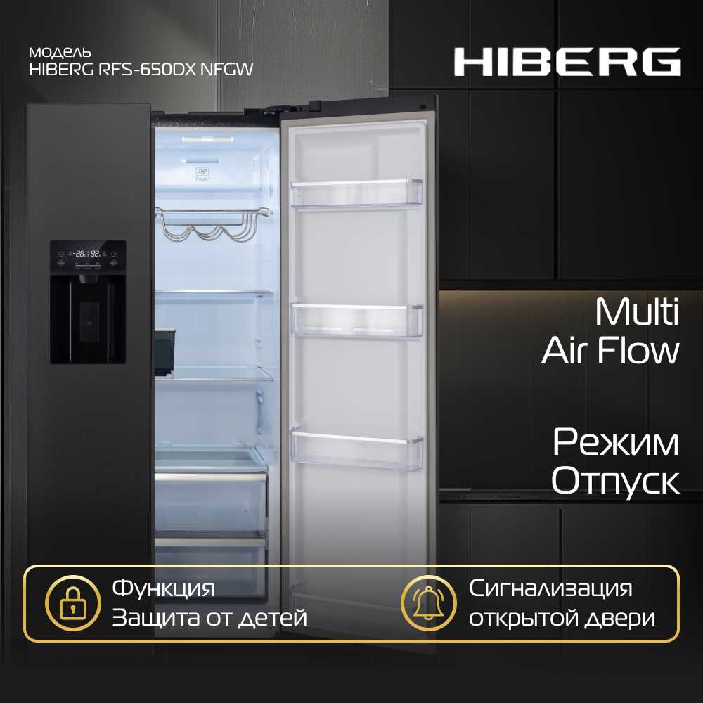 Холодильник Hiberg RFS-650DX NFB Inverter (RFS-650DX) фотография 8