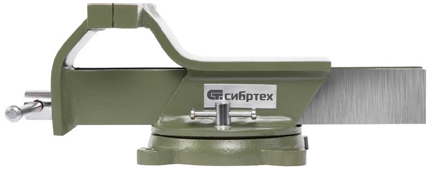 Тиски слесарные Сибртех 150 мм поворотные (18620) фотография 5