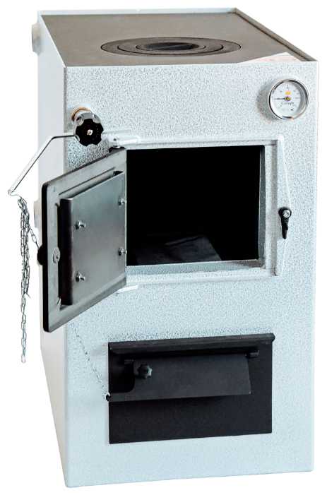 Твердотопливный котел НМК Сибирь КВО 15 ТПЭ, 15 кВт, одноконтурный