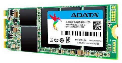 Твердотельный накопитель ADATA Ultimate SU800 512 ГБ ASU800NS38-512GT-C фотография 2
