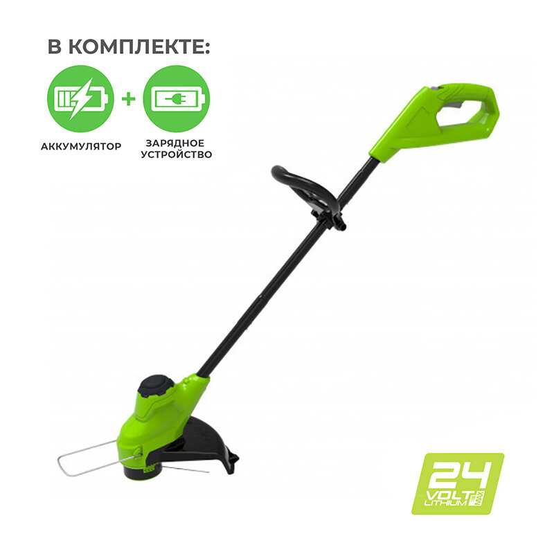 Триммер аккумуляторный Greenworks G24LT25K2 (2107207) фотография 15