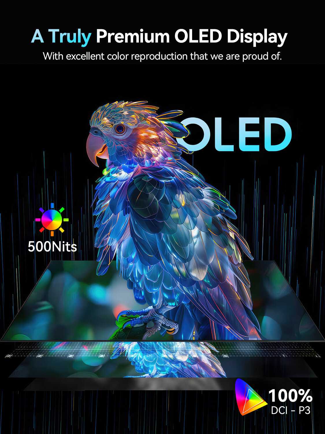 Портативный сенсорный монитор UPERFECT UColor O2 Touch (2880x1800, 120 Гц, OLED) фотография 1