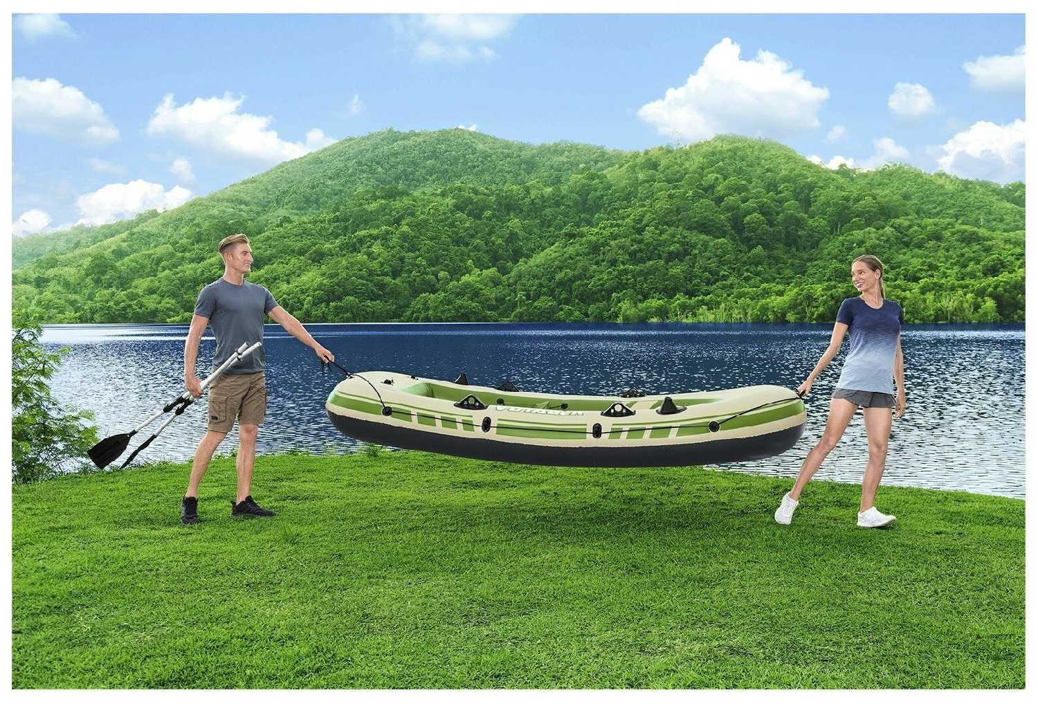 Лодка Voyager X3 3-х местная 294 х 137 см (весла, насос, сумка) 65164 фотография 10