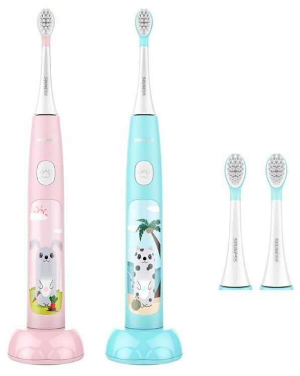 Детская ультразвуковая щетка SOUNESS Electric toothbrush фотография 10