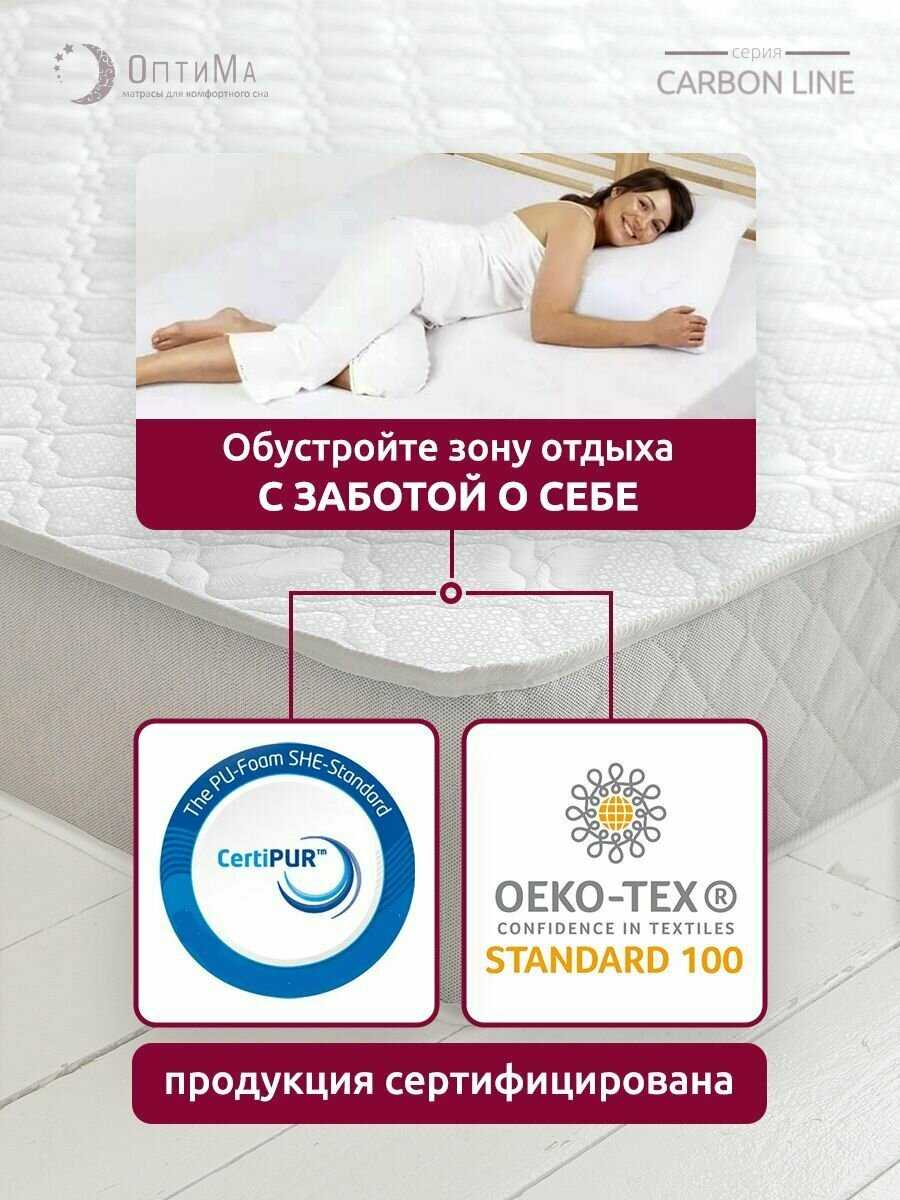 Топпер матрас ОптиМа ортопедический беспружинный (140х190 см, высота 5 см) фотография 25