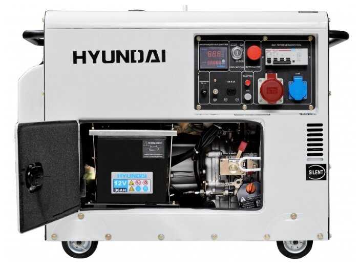 Дизельный генератор Hyundai DHY-8000 SE-3, (6500 Вт) фотография 1
