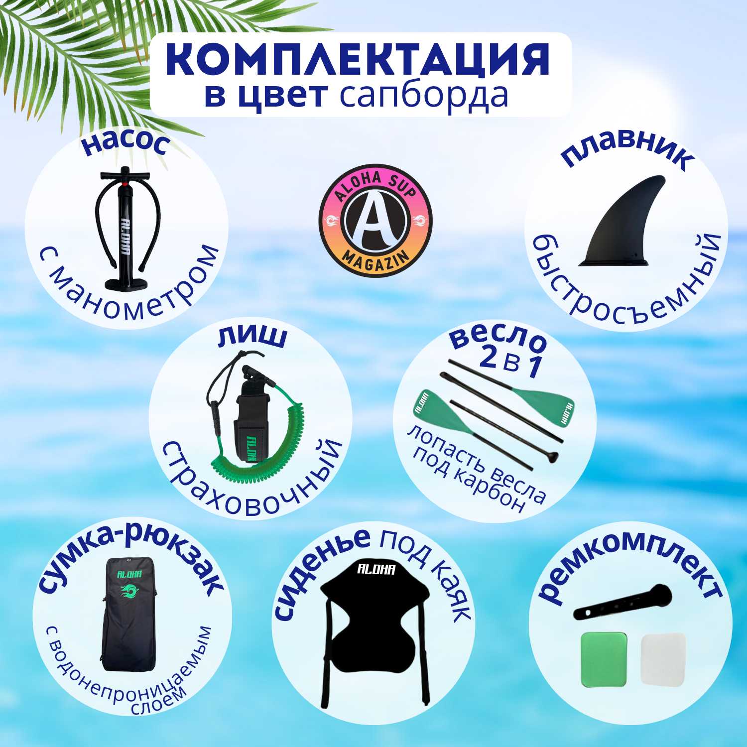 Сап-каяк ALOHA АНАНАС 12' x 32