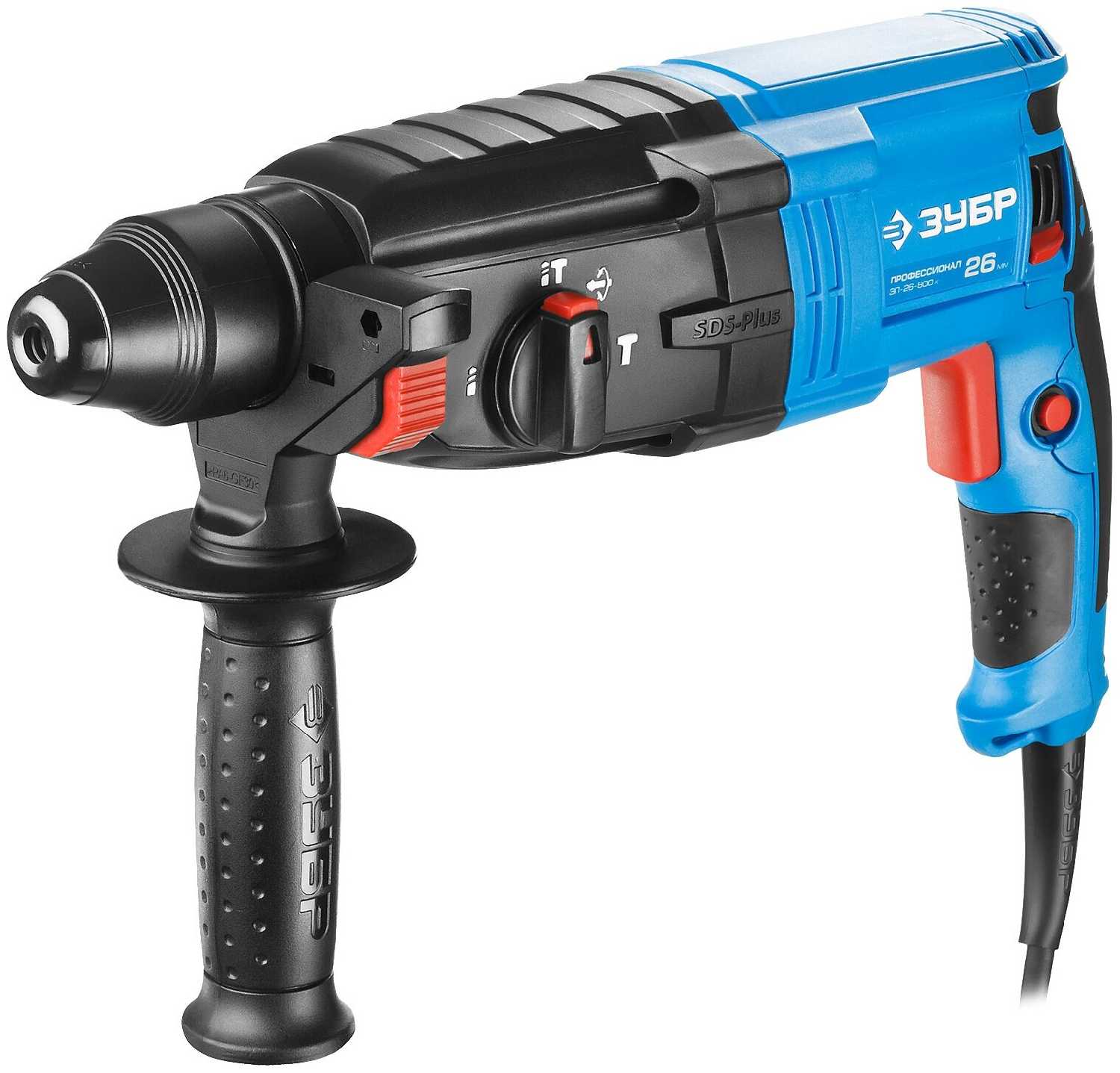 Перфоратор ЗУБР ЗП-26-800 К, без аккумулятора, 800 Вт