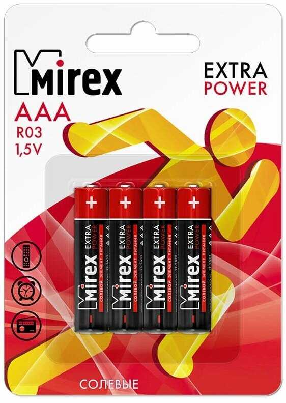 Батарея щелочная Mirex LR03 (AAA) фотография 8