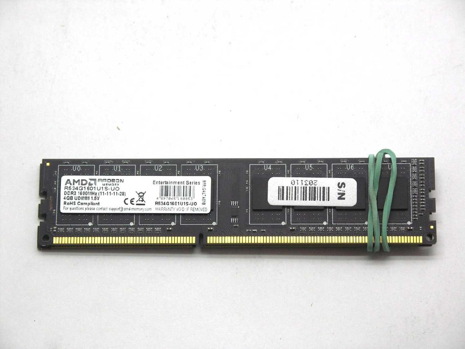 Оперативная память AMD Radeon R5 Entertainment Series (R534G1601U1S-UO) фотография 1
