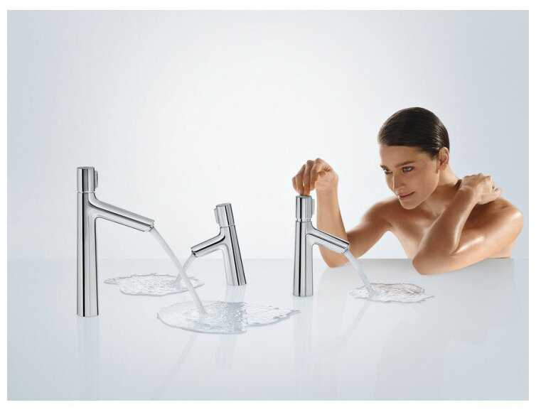 Смеситель для раковины (умывальника) hansgrohe Talis Select S 72045000, нажимной фотография 2