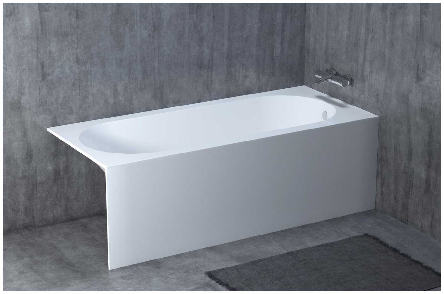 Ванна Salini S.R.L Ornella Kit 170 S-Stone белая матовая иск. камень фотография 6
