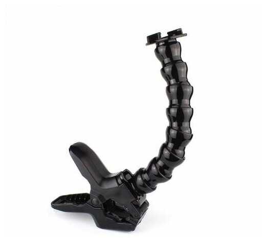Гибкое шарнирное крепление Telesin Gooseneck с прищепкой Jaws Flex Clamp фотография 9