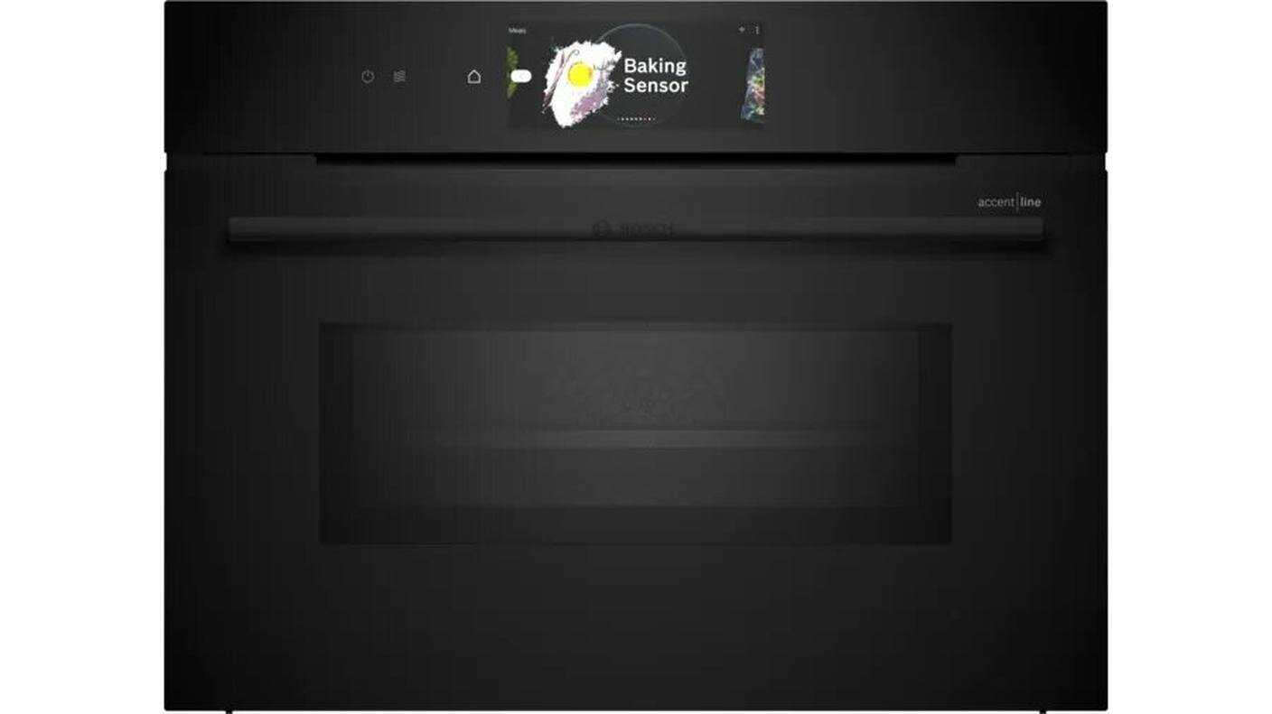 Компактный духовой шкаф с СВЧ Bosch CMG978NB1