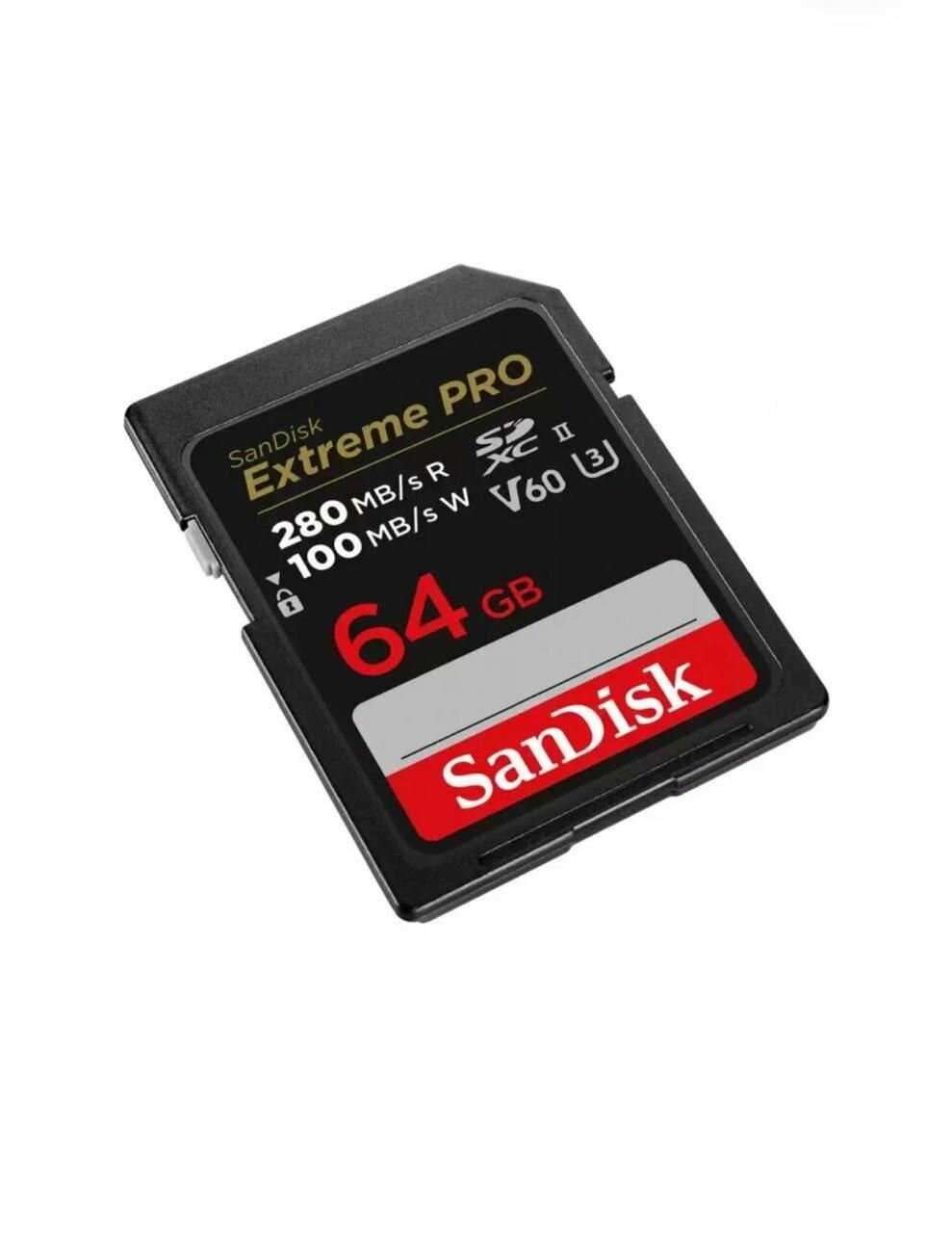 Карта памяти SanDisk Extreme Pro SDXC UHS-II V60 (SDSDXEP-064G-GN4IN) фотография 9