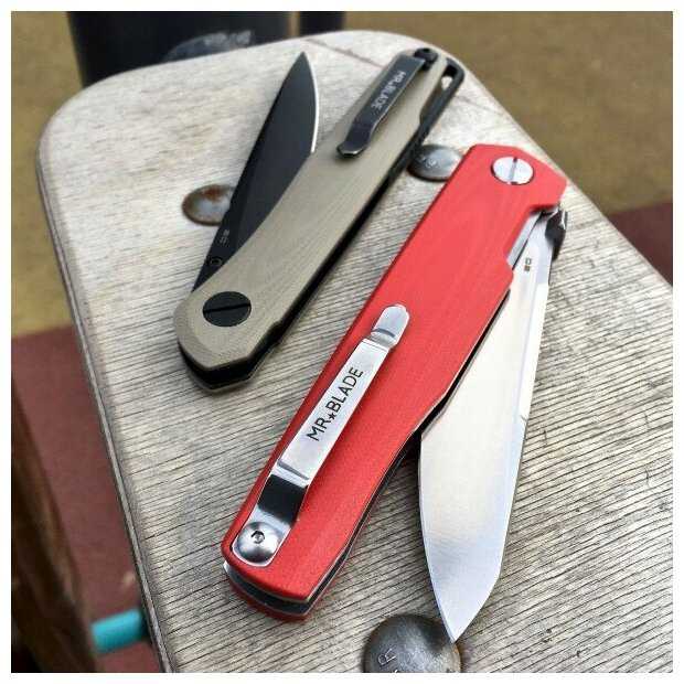 Нож складной Mr. Blade PIKE, D2 Blade, Red Handle фотография 6