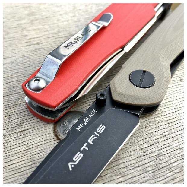 Нож складной Mr. Blade PIKE, D2 Blade, Red Handle фотография 7