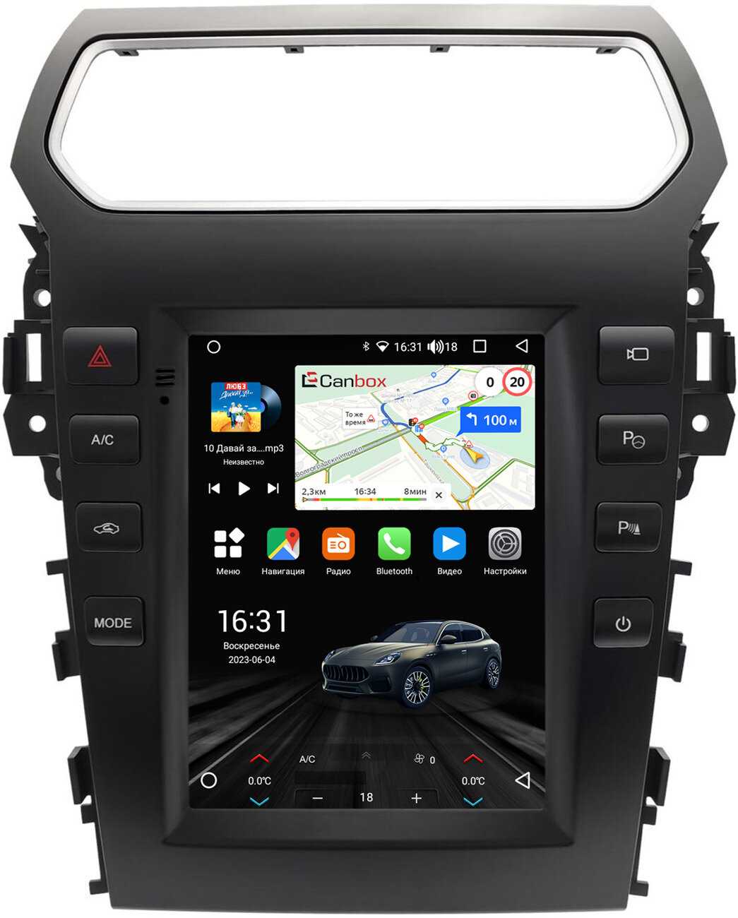Штатная магнитола Ford Canbox M-Line (Tesla) (5620-1312-200)
