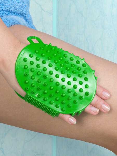 Массажер Массажер варежка c металлическими шариками фотография 3