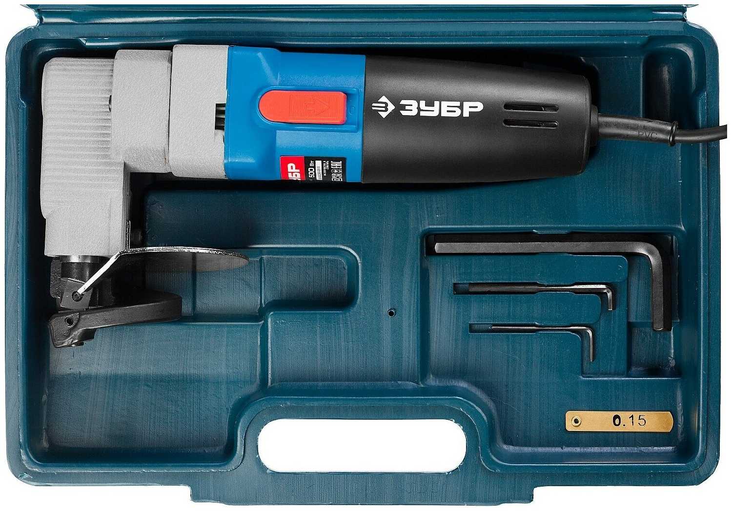 Листовые электрические ножницы ЗУБР ЗНЛ-500 фотография 5