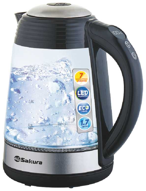 Чайник электрический Sakura 1.7 л 2200 Вт SA-2729DBK
