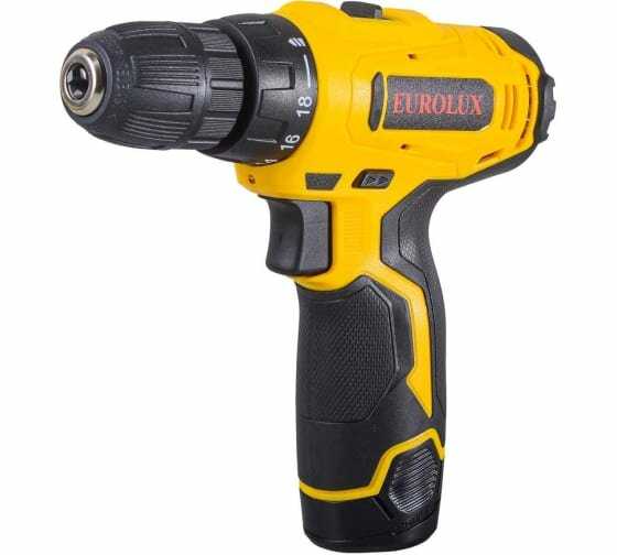 Аккумуляторная дрель-шуруповерт Eurolux ДА-18/2Li фотография 1