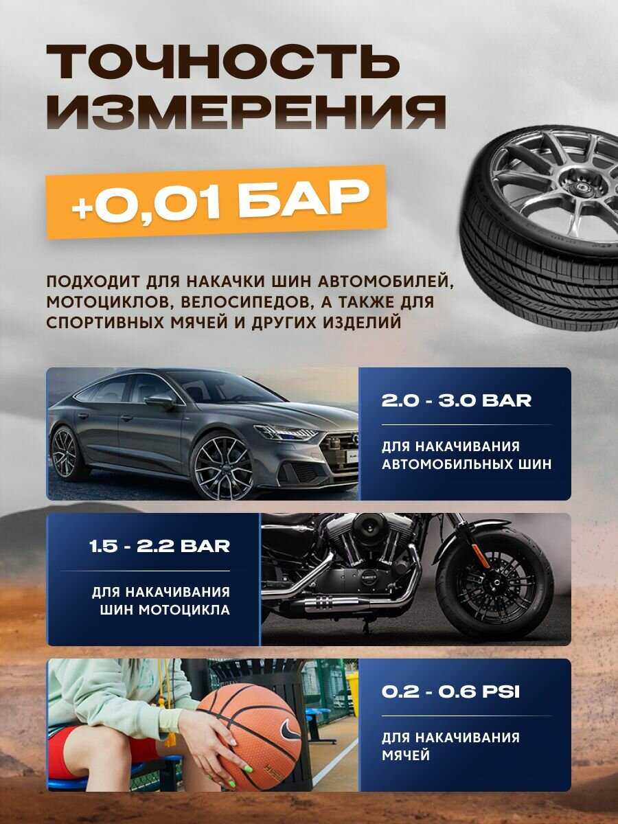 Электронасос Электронасос для шин, мячей, 150 PSI, дисплей, 4000 мАч c функцией фонарика (AVA-AIR-003) фотография 2