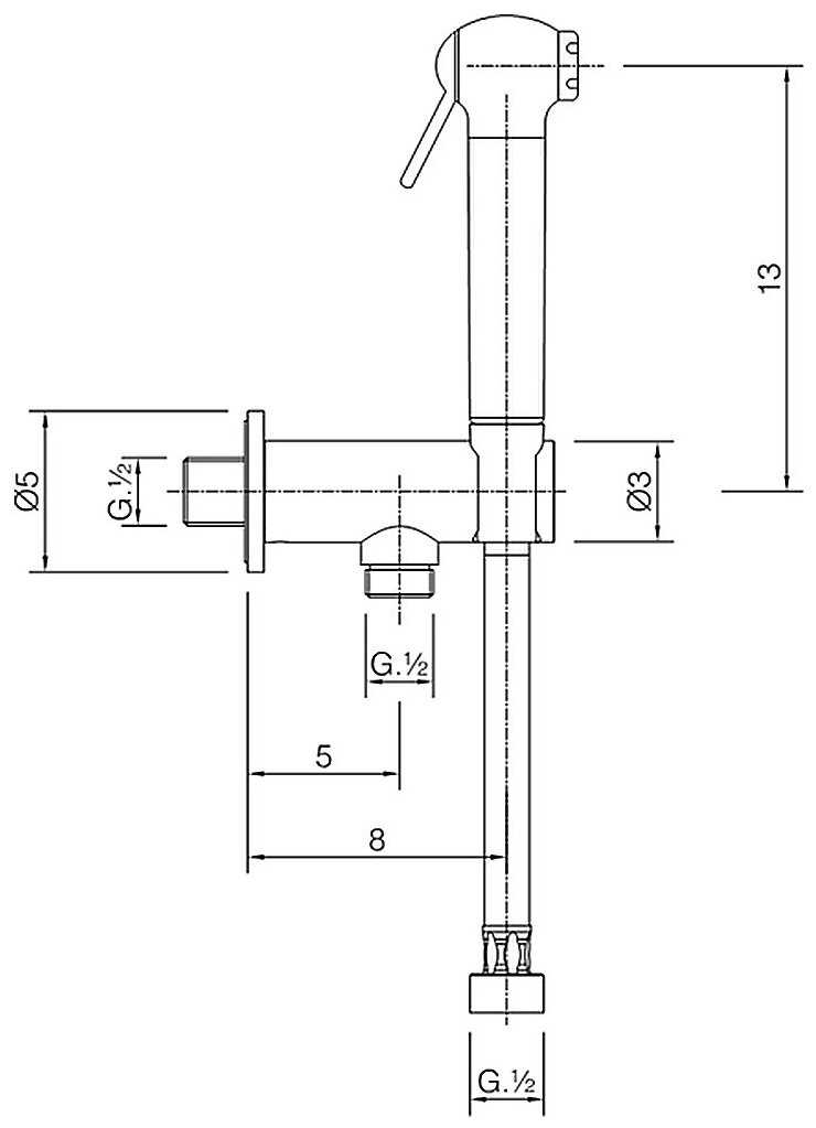 Гигиенический душ Cisal Гигиенический душ (SC00791024) фотография 1
