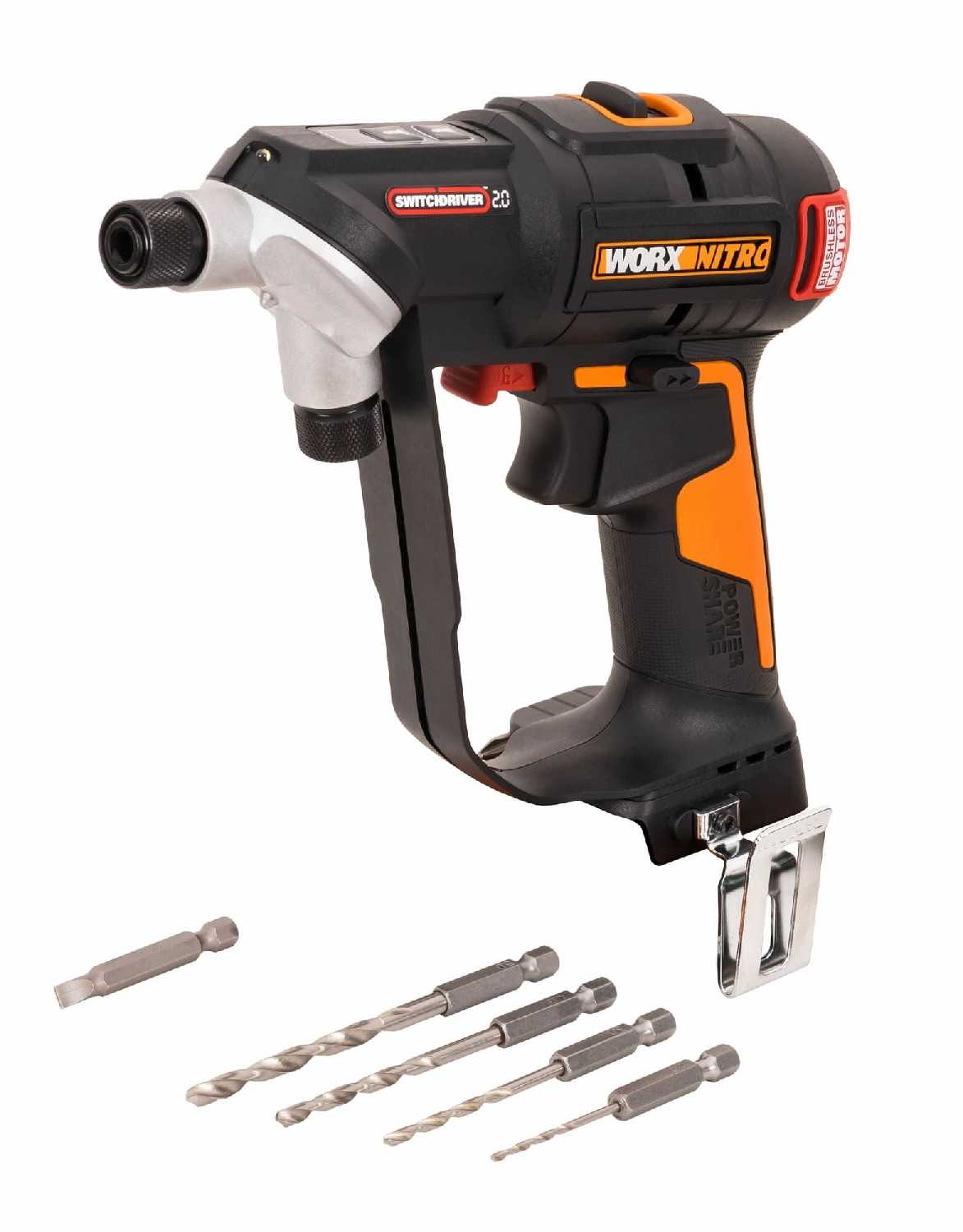 Аккумуляторная бесщёточная дрель-шуруповерт WORX Switchdriver 2.0 [WX177] фотография 1