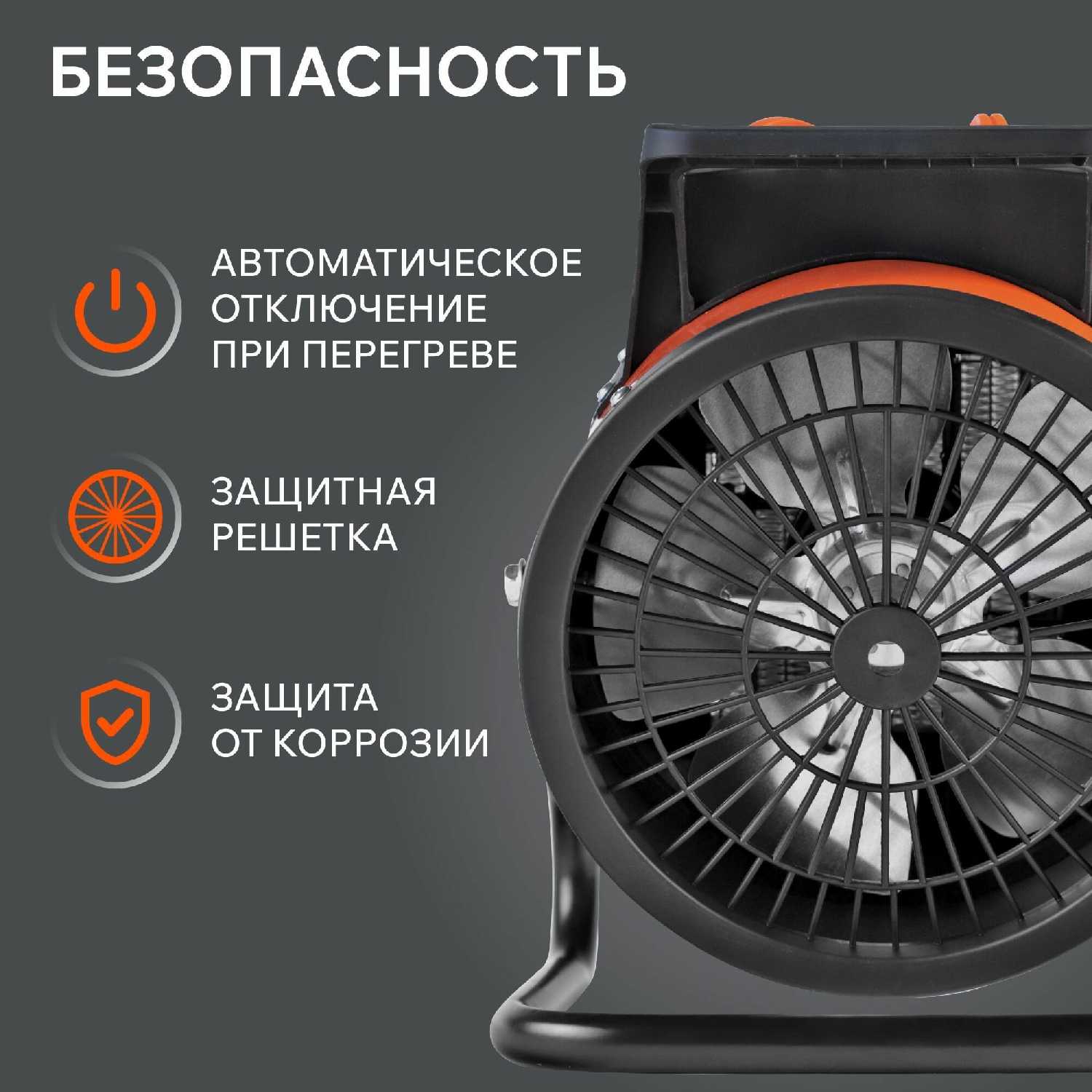 Тепловая пушка электрическая PATRIOT PTR 5S, 3 кВт, 220В фотография 4