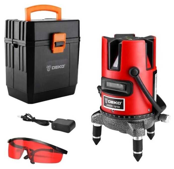 Лазерный уровень DEKO DKLL02RB SET 3