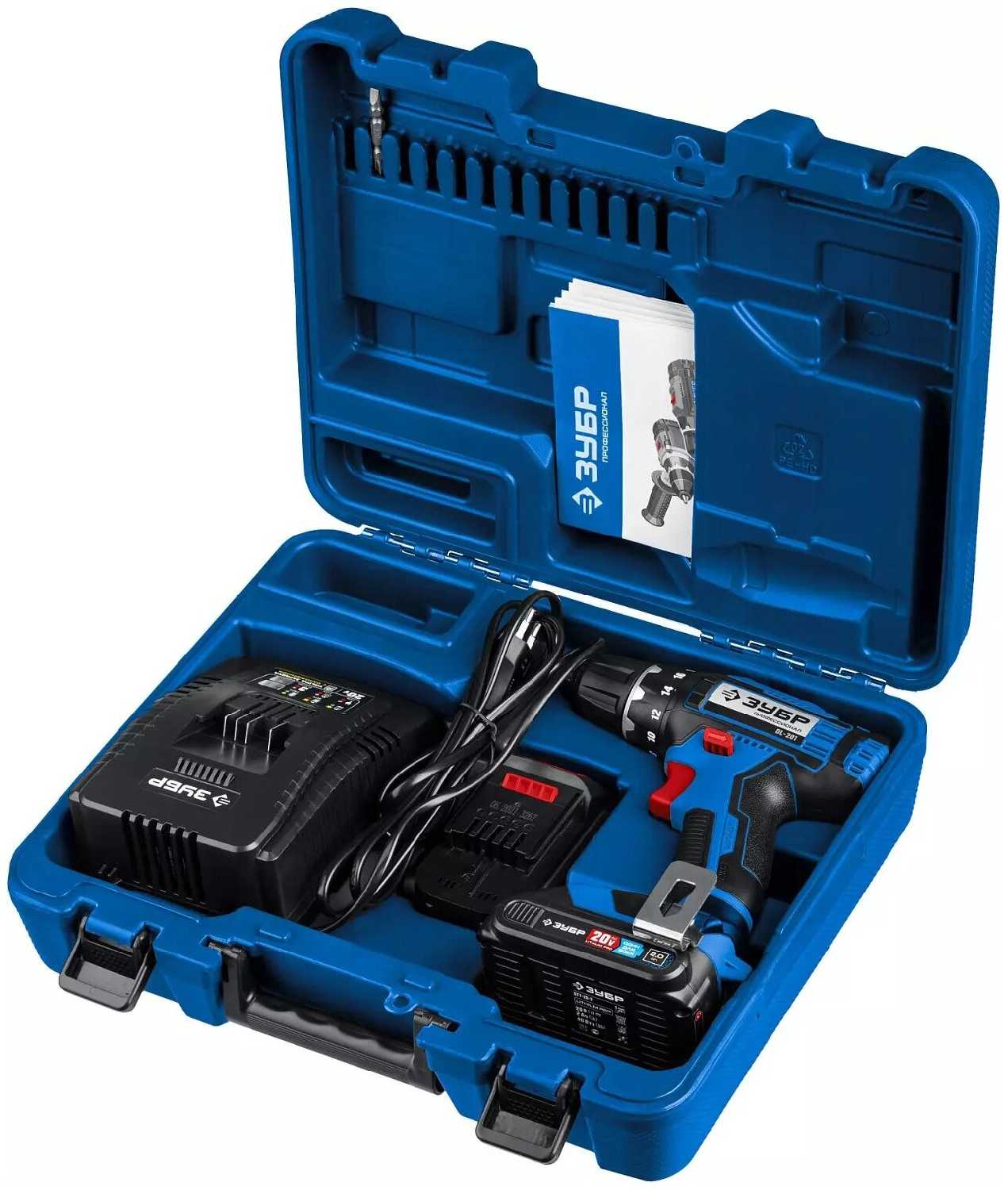 Аккумуляторная дрель-шуруповерт ЗУБР DL-201-22 фотография 9