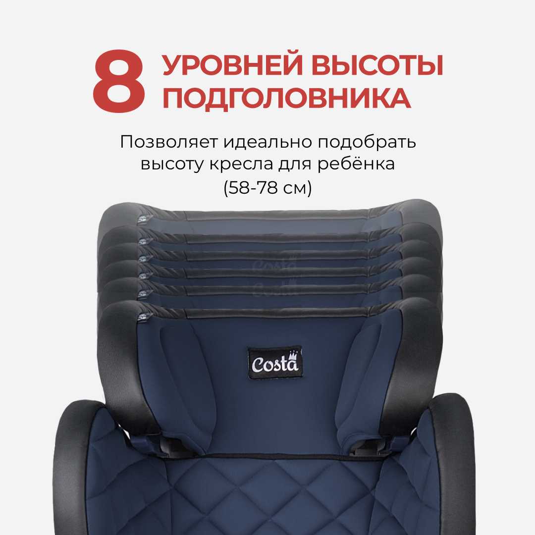 Автокресло детское CS-004 с креплением ISOFIT, группа II/III фотография 4