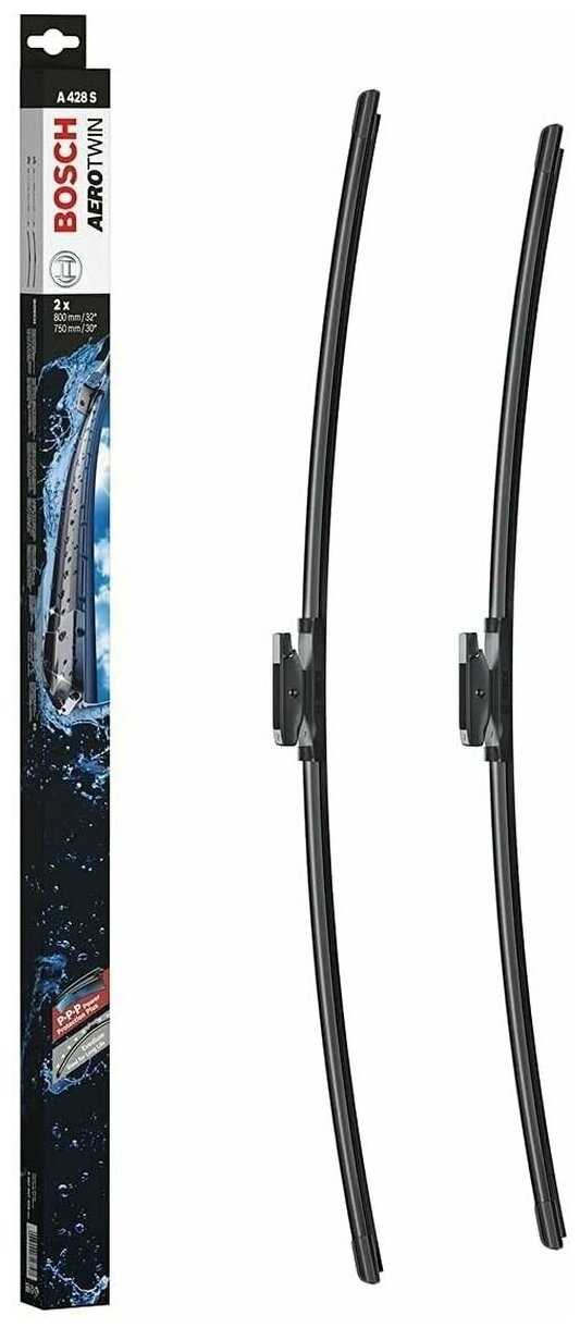 Щетка стеклоочистителя бескаркасная Bosch Aerotwin A428S, 2 шт. фотография 15
