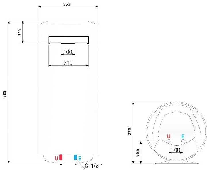 Накопительный электрический водонагреватель Ariston BLU1 ECO ABS PW 30 V Slim фотография 18