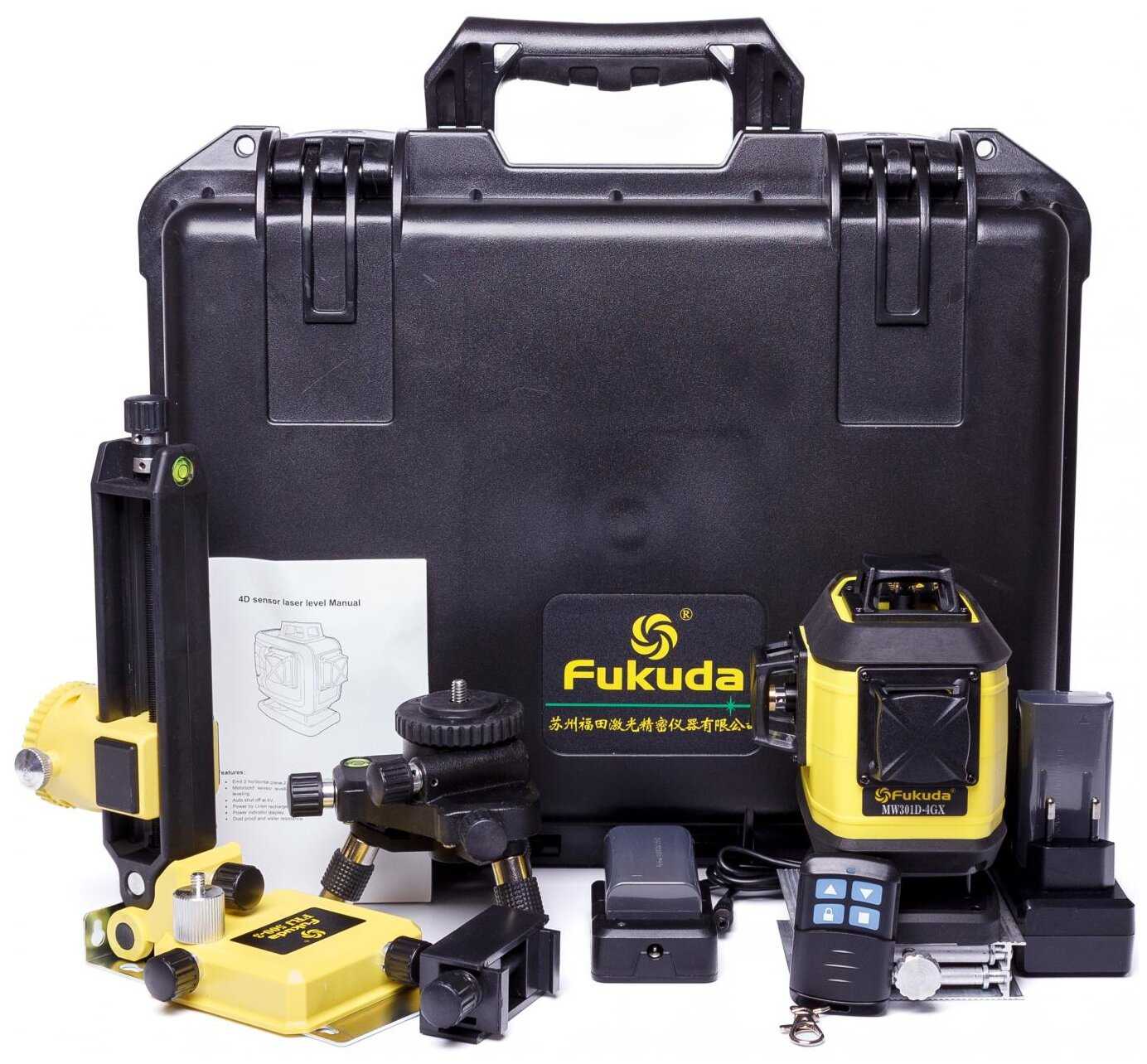 Лазерный уровень Fukuda MW301D-4GX со штативом фотография 6