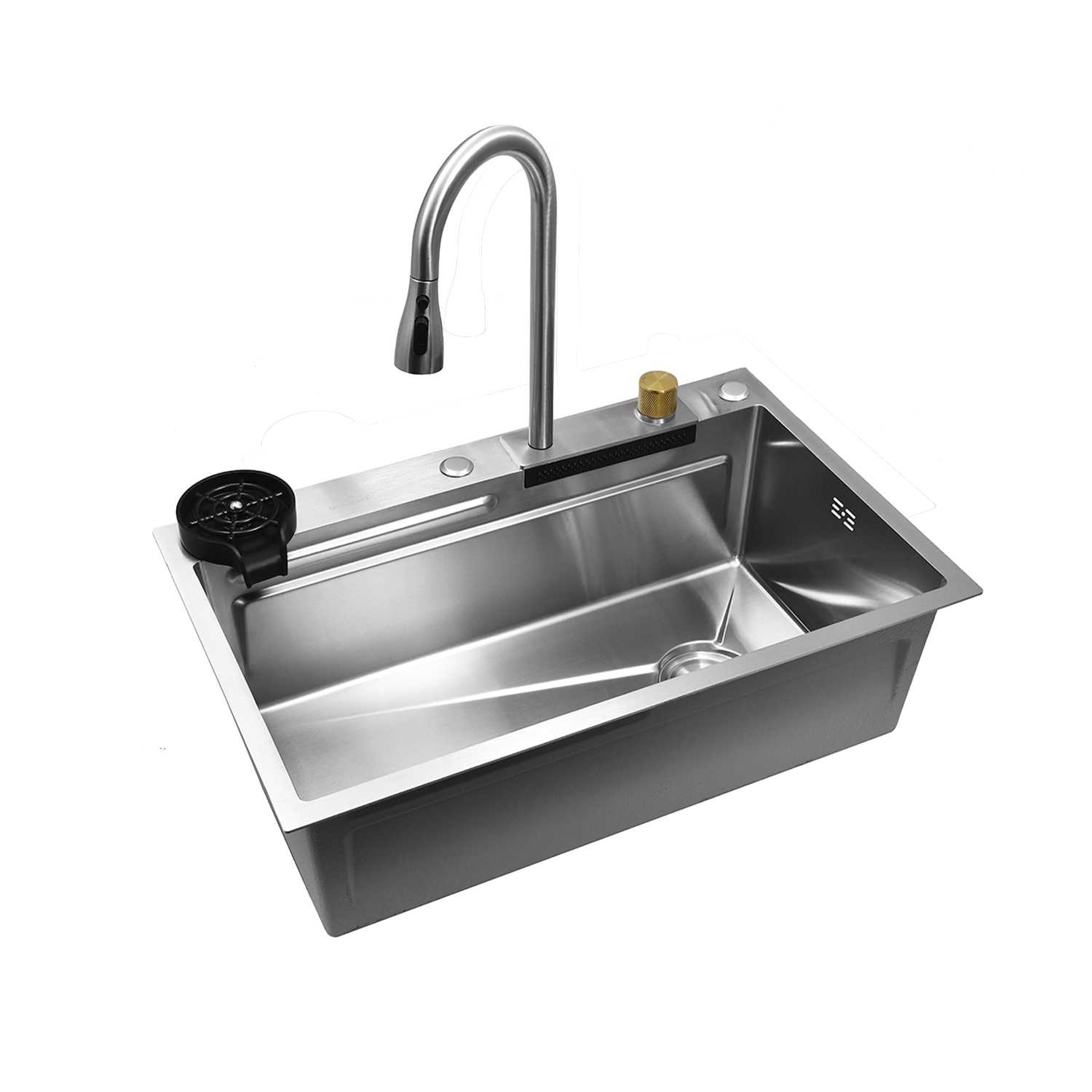 Многофункциональная мойка для кухни WISENT WG37545-S (75x45) фотография 14