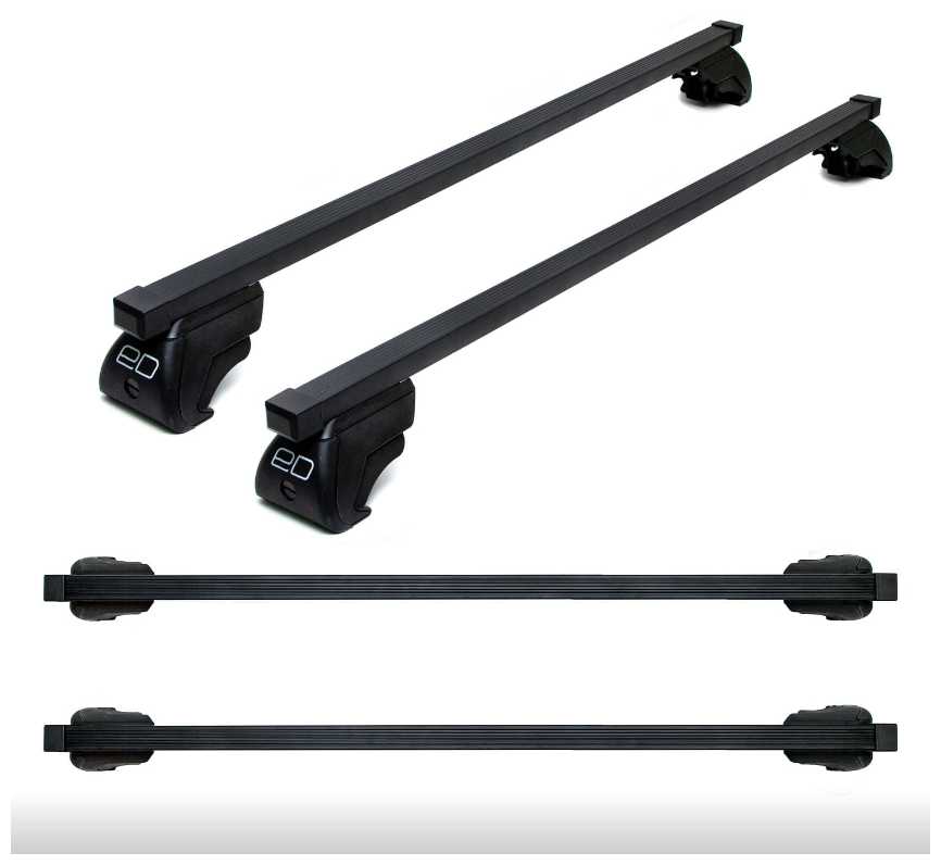 Багажник на крышу для Тойота Ланд Крузер 100 1998-2007 / Toyota Land Cruiser 100 1998-2007 (Стальной) 130 см / поперечины / полный комплект фотография 1