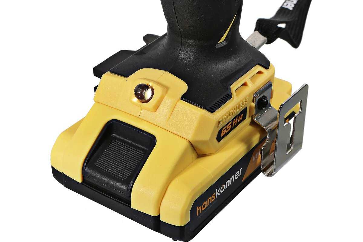 Аккумуляторная дрель-шуруповерт Hanskonner HCD1865BLC фотография 2
