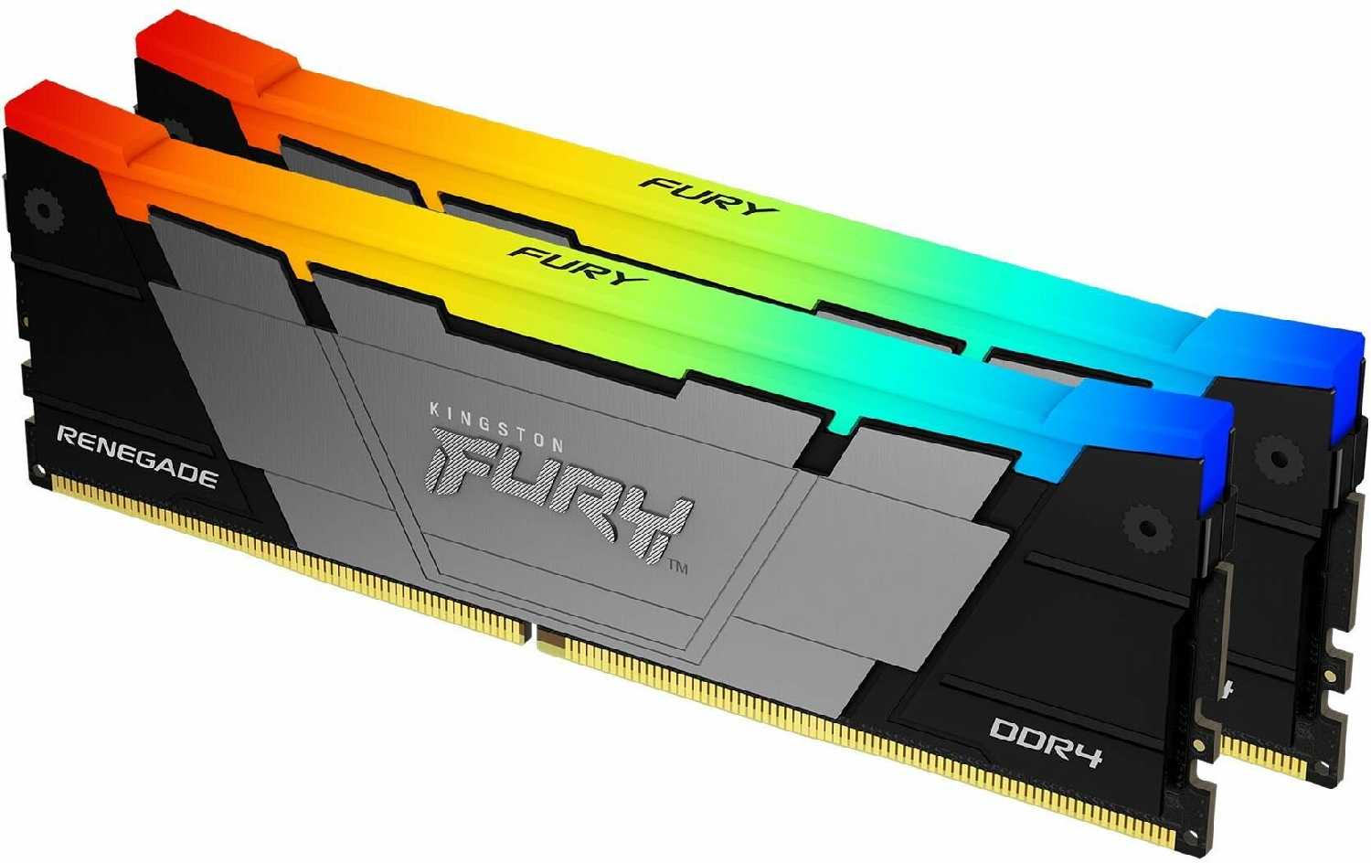 Модуль памяти Kingston FURY Renegade RGB [64GB 3600MHz DDR4 CL16 DIMM Kit of 2] [KF436C18RBAK2/64] фотография 2