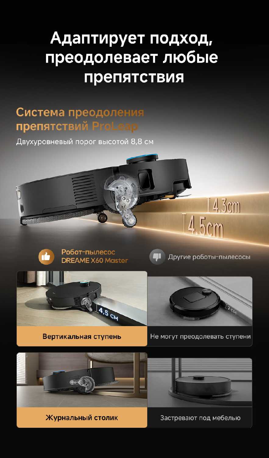 Робот-пылесос Dreame X60 Master фотография 10