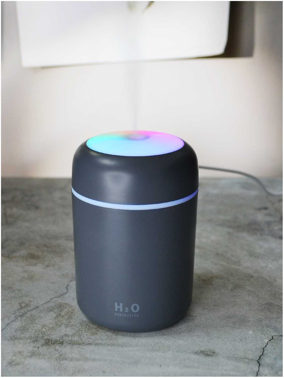 Увлажнитель воздуха для дома H2O/ портативный увлажнитель воздуха/ светодиодный увлажнитель воздуха/ VIRG white фотография 14