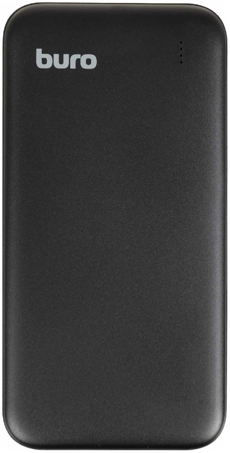 Мобильный аккумулятор Buro BP10E 10000mAh 2.1A 2xUSB черный (BP10E10PBK)