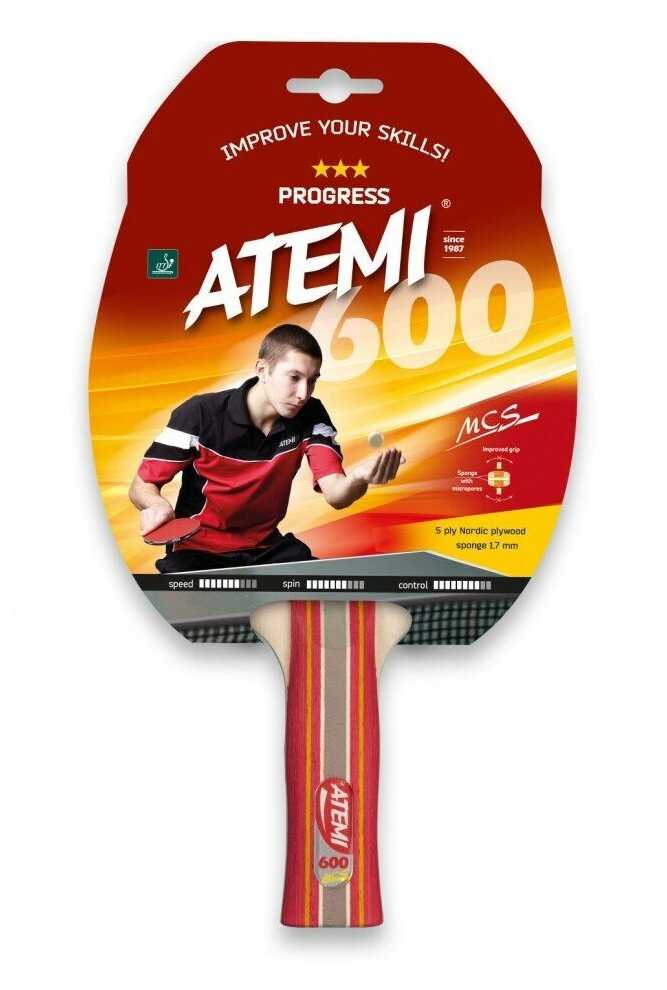 Ракетки для настольного тенниса ATEMI 600 AN фотография 11