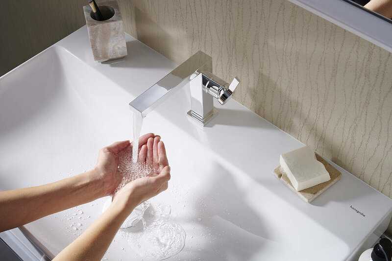 Смеситель для раковины Hansgrohe Tecturis (73020000) фотография 3