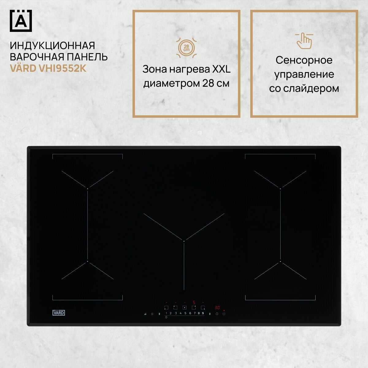 Электрическая варочная панель VARD VHC6421X фотография 10