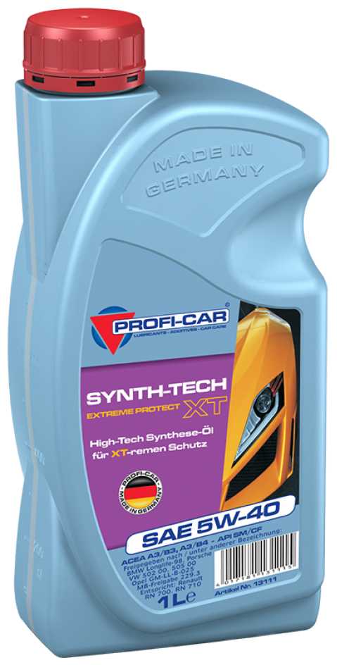 Синтетическое моторное масло PROFI-CAR SYNTH-TECH XT SAE 5W-40 фотография 1