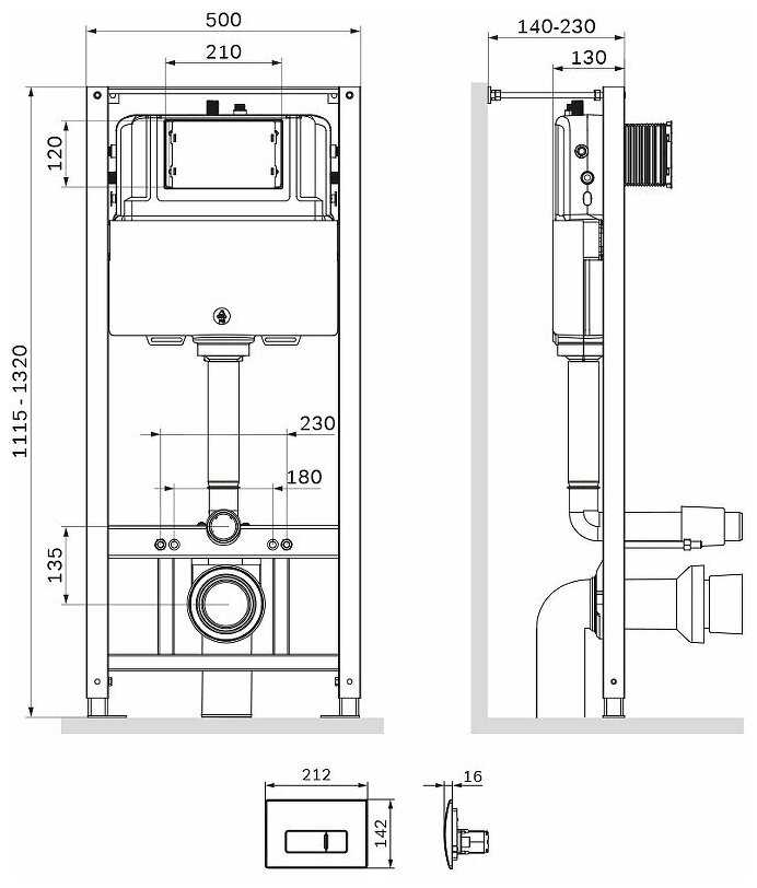 Рамная инсталляция AM.PM Pro I012704 с клавишей Pro M фотография 8