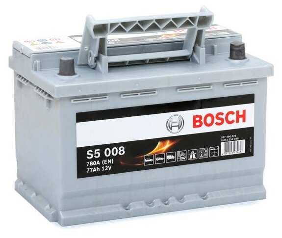 Автомобильный аккумулятор Bosch S5 008 (0 092 S50 080) 278х175х190 фотография 2