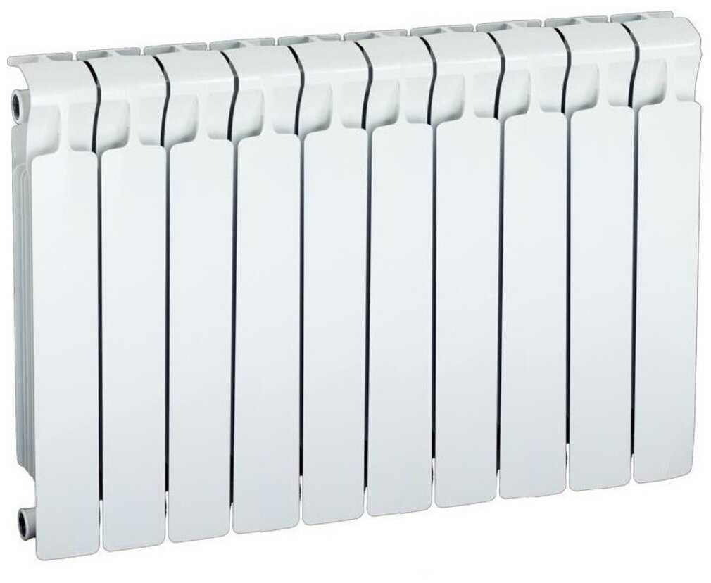 Радиатор биметаллический Rifar Monolit 500 10 секций, подключение 3/4